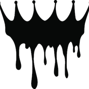 Motorcycle Vinyl Decal Sticker - Drippy Crown