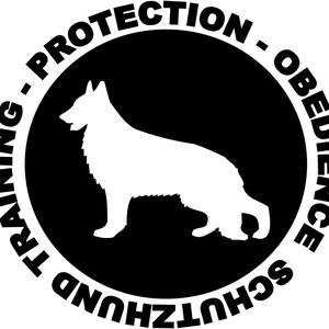 Pet Obedience Vinyl Decal Sticker - Schutzhund Training Protection Obedience