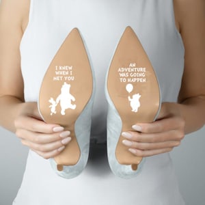 Bride Wedding Shoe Decal Sticker - Winnie The Pooh Inspired