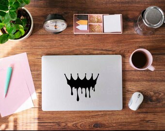 Motorcycle Vinyl Decal Sticker - Drippy Crown