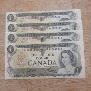 canada 1 dollar 1973 world banknote - For Sale, Buy Now Online - Item  #734114
