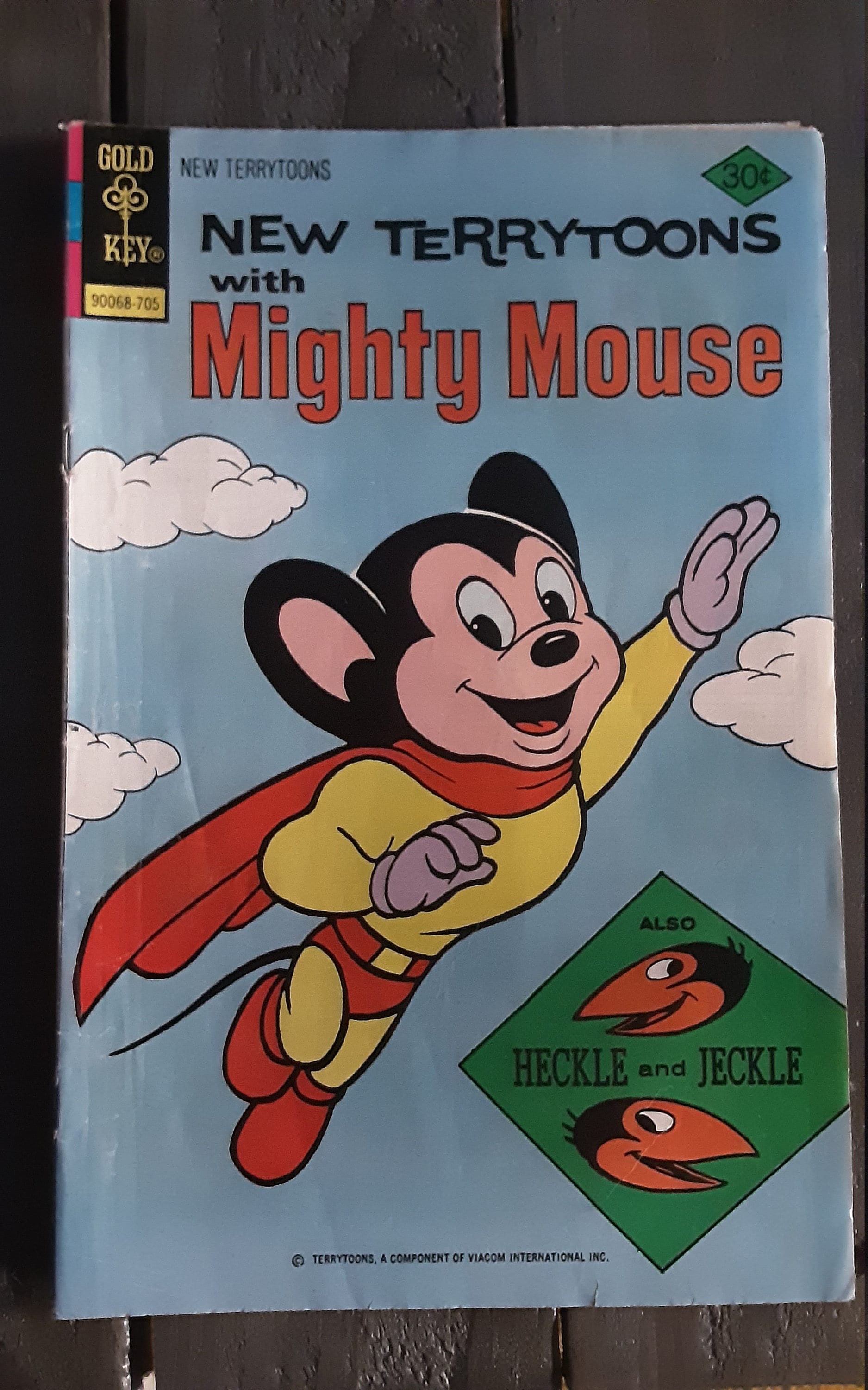 Vintage Mighty Mouse Full Leather Super Hero Cartoon Anime Comic