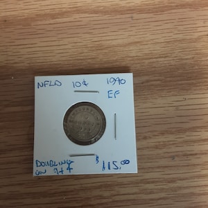 Newfoundland 1940 Ten Cent 10 Cent Coin Double Die