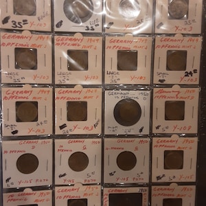 German Empire Germany 10 Pfennig Coin Lot 1949 - 1950