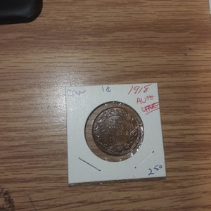 1918 Canada Large 1 Cent One Cent Coin Canadian Penny Nice