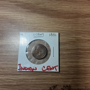 United States US 1881 INDIAN CENT One Cent 1 Cent Coin