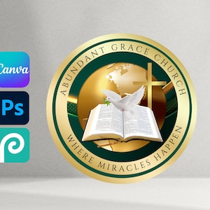 Plantilla de logotipo de la iglesia