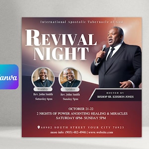 Church Flyer, Church Revival Flyer