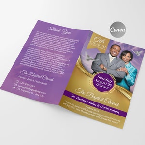 DIY Church Anniversary Program Template