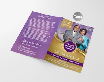 DIY Church Anniversary Program Template