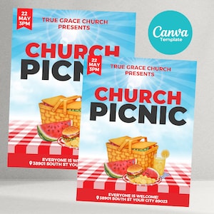 Church Picnic Flyer, Church Flyer