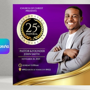 Church Flyer, Pastoral Anniversary Flyer