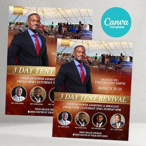 Church Tent Revival Flyer, Church Flyer