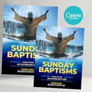 Church Baptism Flyer Template