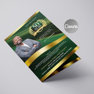 DIY Church Anniversary Program Template