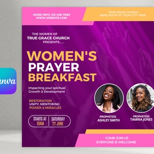 Women&#39;s Prayer Breakfast Church Flyer