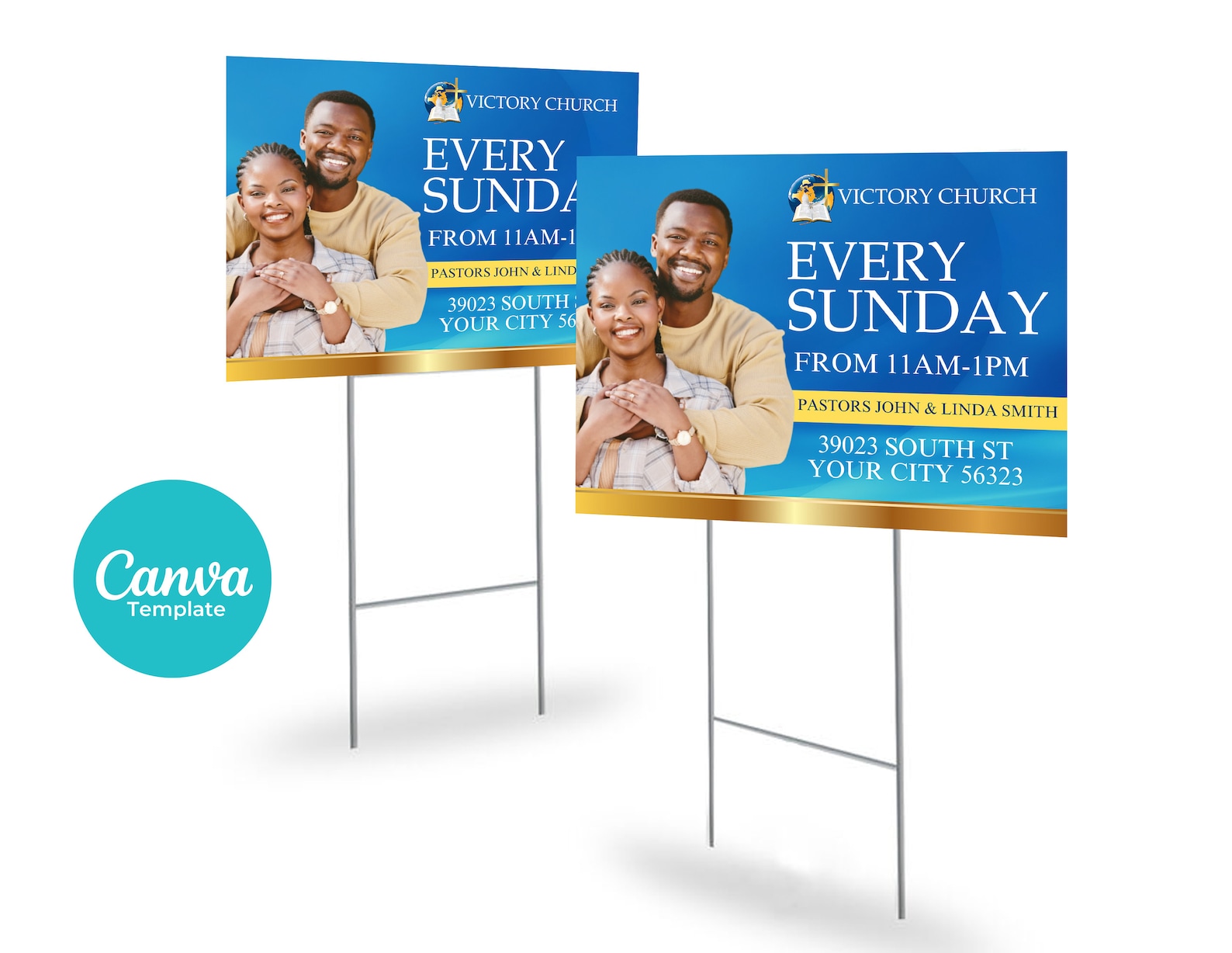 Church Yard Sign Template Etsy