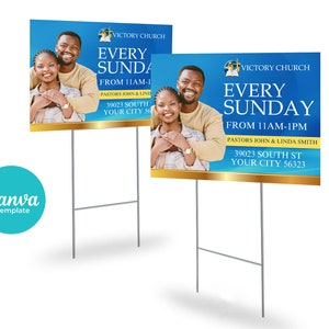 Church Yard Sign Template