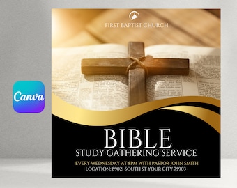 Bible Study Flyer, Church Flyer