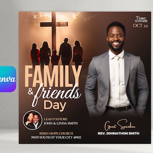 Family and Friends Day Church Flyer