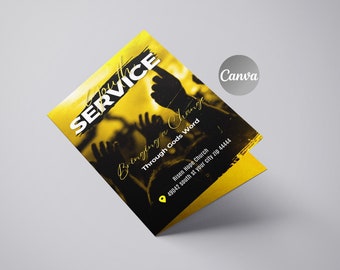 Youth Church Brochure Program, Youth Event Brochure Program