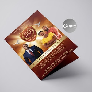Church Anniversary Program, Pastoral Anniversary Program, Church anniversary brochure