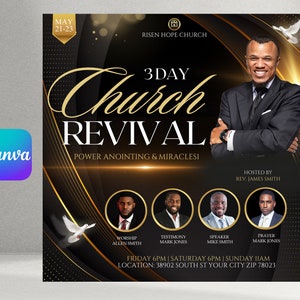 Church Flyer, Church Revival Flyer