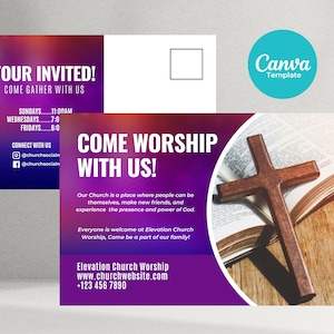 Kirche Postkarte Mailing Einladungsvorlage