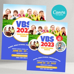 Vacation Bible School Flyer, VBS Flyer, Church Flyer