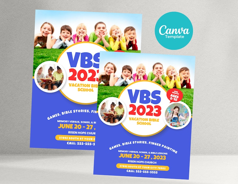 Vacation Bible School Flyer VBS Flyer Church Flyer Etsy Vacation Bible School Flyer VBS Flyer Church Flyer Etsy