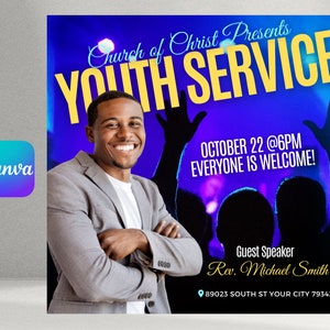 Church Youth Service Flyer