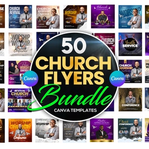 50 Church Flyers Bundle