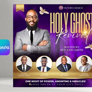 Church Flyer, Church Conference Flyer, Church Revival Flyer