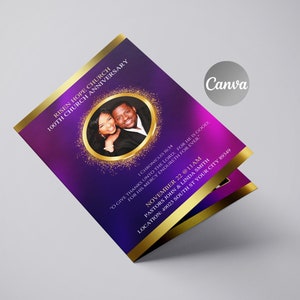 DIY Church Anniversary Program Template