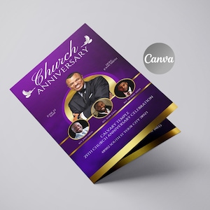 DIY Church Anniversary Program Template