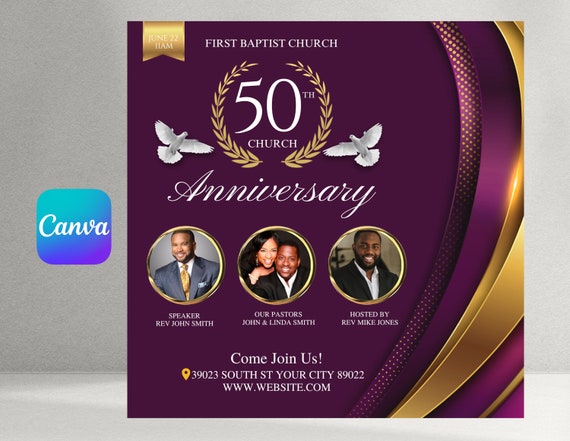 Portadas De Folletos De Aniversario De La Iglesia Church Anniversary