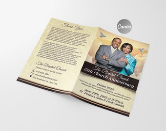 DIY Church Anniversary Program Template