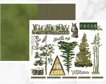 Journalisation biblique imprimable | Victoire dans le désert, Guidez-moi, Forêt, Tente, Forrest, Autocollants de hibou, Culte créatif, Impressions PDF, Arbre