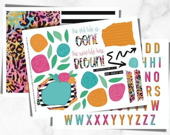 Journalisation biblique imprimable | 2 Corinthiens 5:17 Imprimable, Funky Bible Journaling, New Creation Bible Journal, Téléchargement instantané, Journal