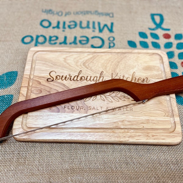 Handcrafted Wooden Bread Saw Fiddle Bread Bow Cutter for Sourdough Bread Cutting with Perfection