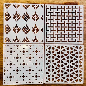 Sashiko Schablonen Set - Wiederverwendbare Vorlagen Für Stickerei & Quilting