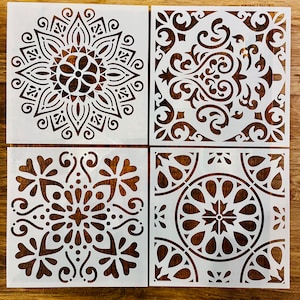 Stencil Mandala Flower Harvest Patterns Templates Art Craft Set of 16 patterns- Reusable Baking Decoration. For Bread Cakes Cookies Pumpkins