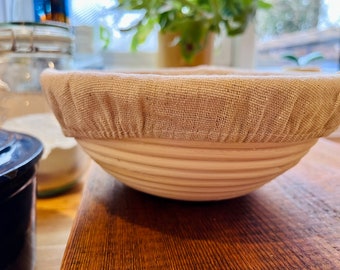 Cesta de fermentación Banneton para hornear pan artesanal de masa madre en casa - Forma redonda y ovalada - Varios tamaños UK 20 - 25 cm