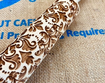 Pattern Rolling Pin for Breadmaking Pastries Biscuits Artworking