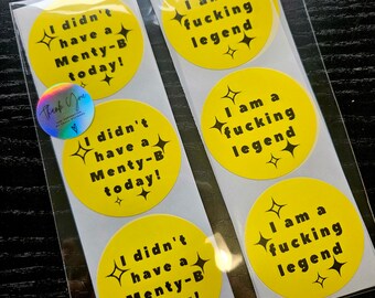 Adult sticker pack, sweary stickers, adult reward stickers