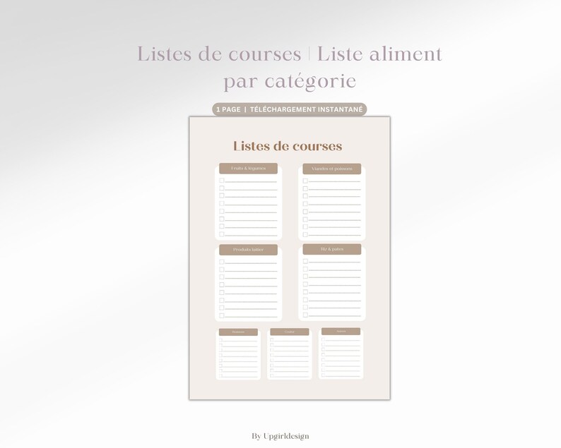 CATEGORIES LISTE DE COURSE visual data 4