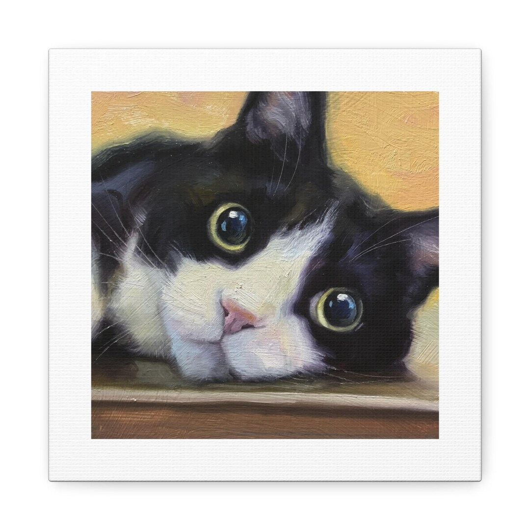 Fine Art Print of an Adorable Tuxedo Cat* Tuxedo Cat Wall Art*tuxedo ...