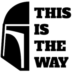 Mandalorian digital file for cutting