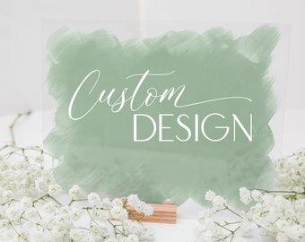 Personalized Acrylic Sign - CUSTOM DESIGN | Horizontal or Vertical