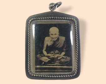 LP Thuad Famous Monk Pendant Necklace Magic Talisman Buddha Protection Luck